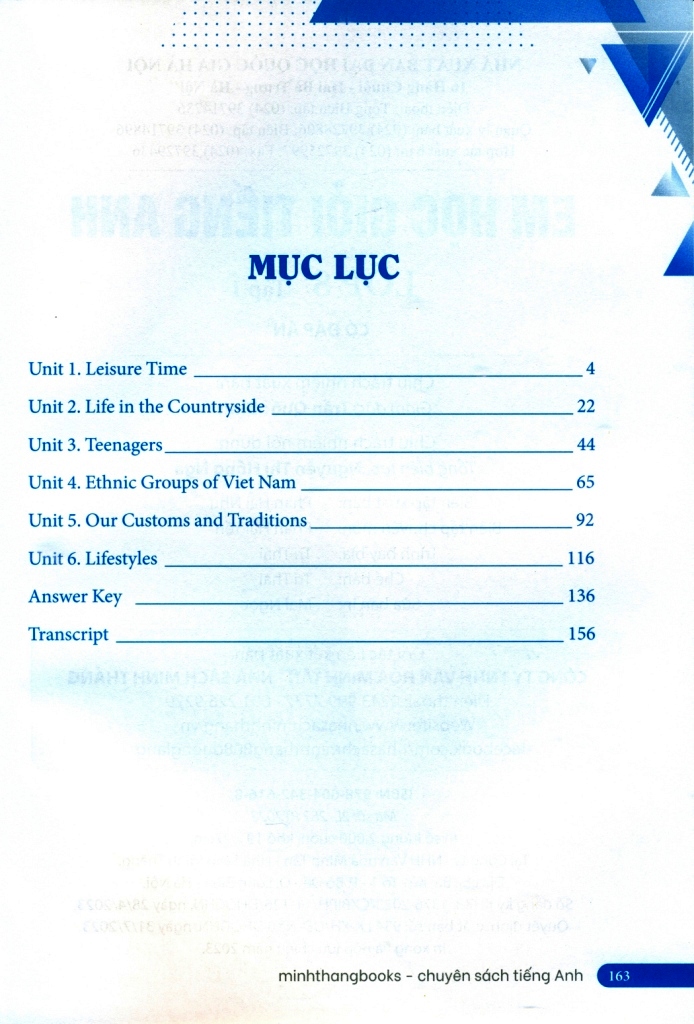EM HỌC GIỎI TIẾNG ANH LỚP 8 - TẬP 1 (Có đáp án) Theo SGK Tiếng Anh 8 Global Success